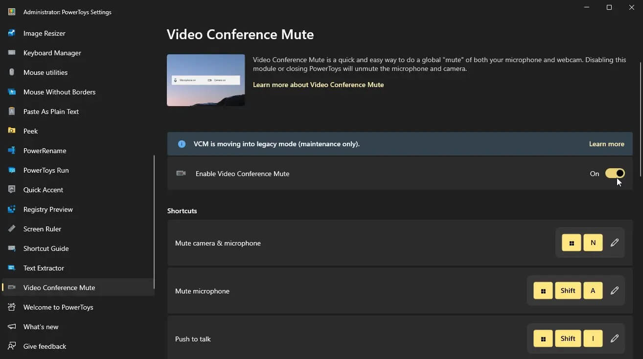 Video Conference Mute